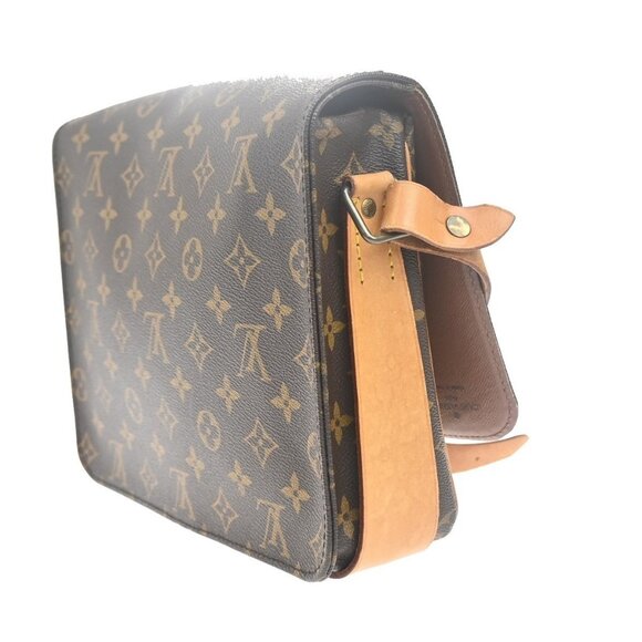 LOUIS VUITTON Cartouchiere GM Shoulder Bag Monogram Leather Brown - Picture 13 of 16